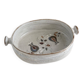 Dish from Poncé-sur-le-Loir (Sarthe) signed by Chantal and Thierry Robert