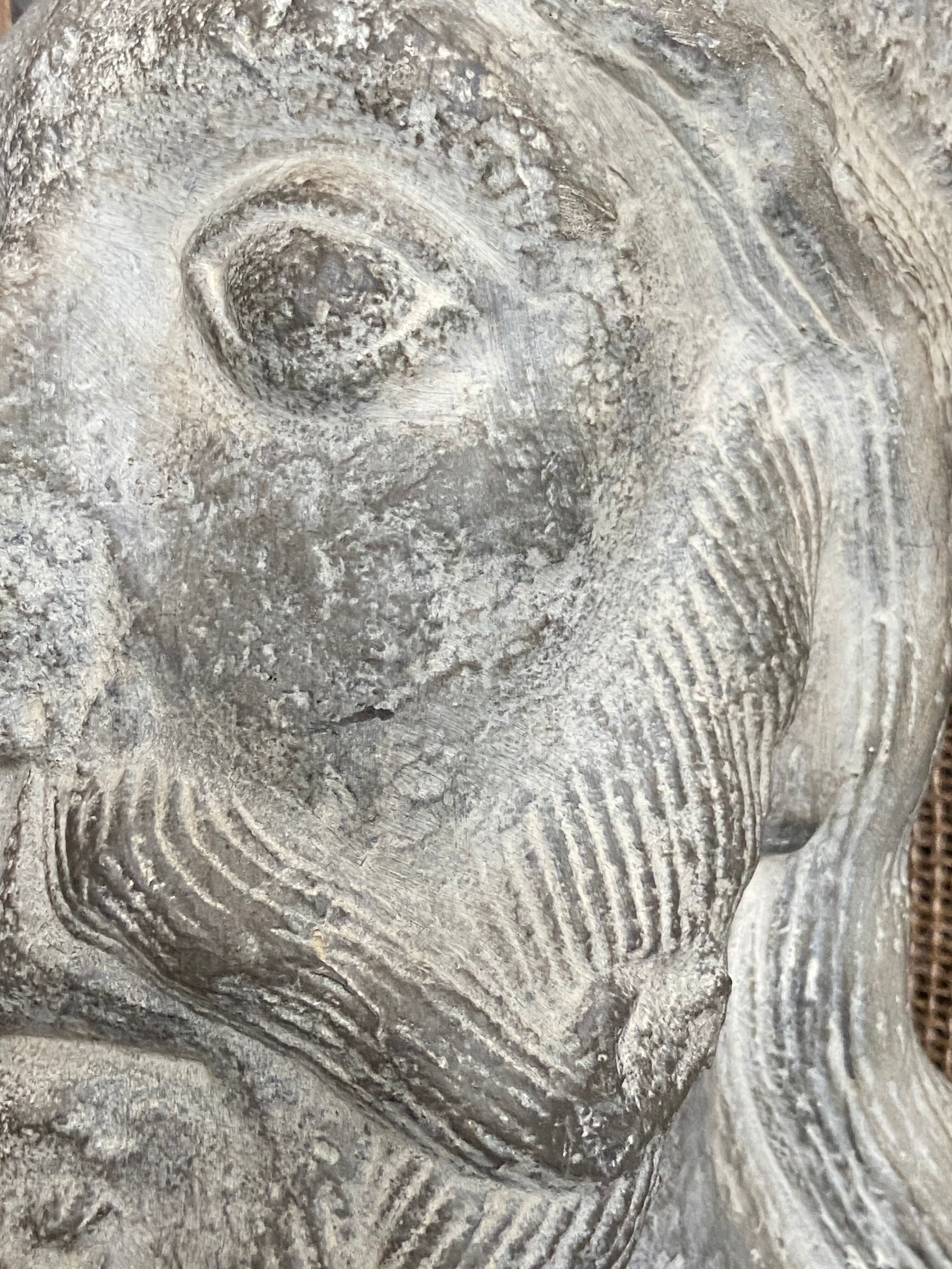 Face sculpture/Louvre museum