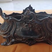 Jardiniere de table style Louis XV, rococo en étain, XIXème s.