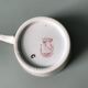 Series of 6 cups and saucers model "Ogives"