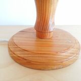 Wood and straw small table lamp 1960