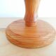 Wood and straw small table lamp 1960