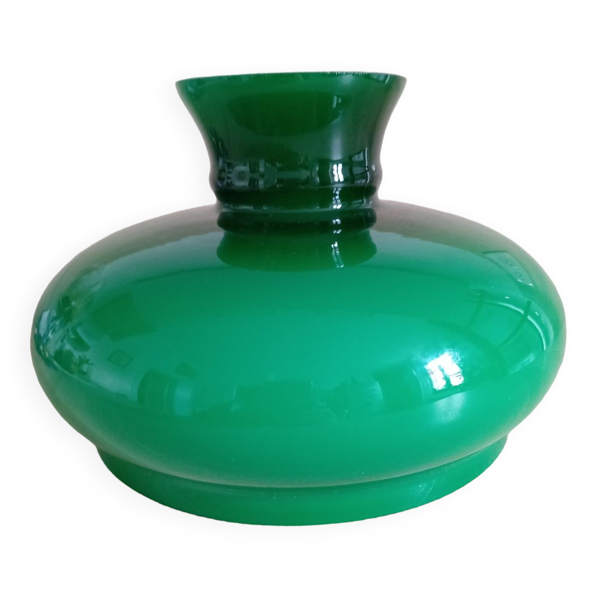 Green opaline lampshade