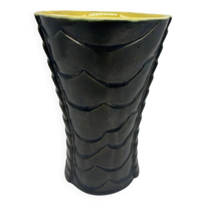 Vase des années 50 noir
