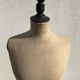Antique mannequin in fabric and blackened wooden foot Stockman Paris Le Louvre