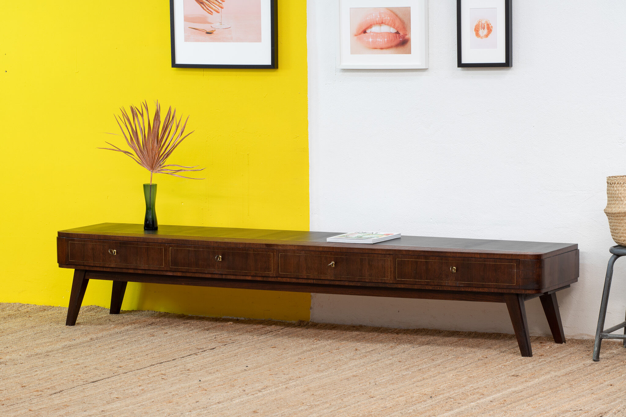 Vintage Scandinavian sideboard – 229 cm