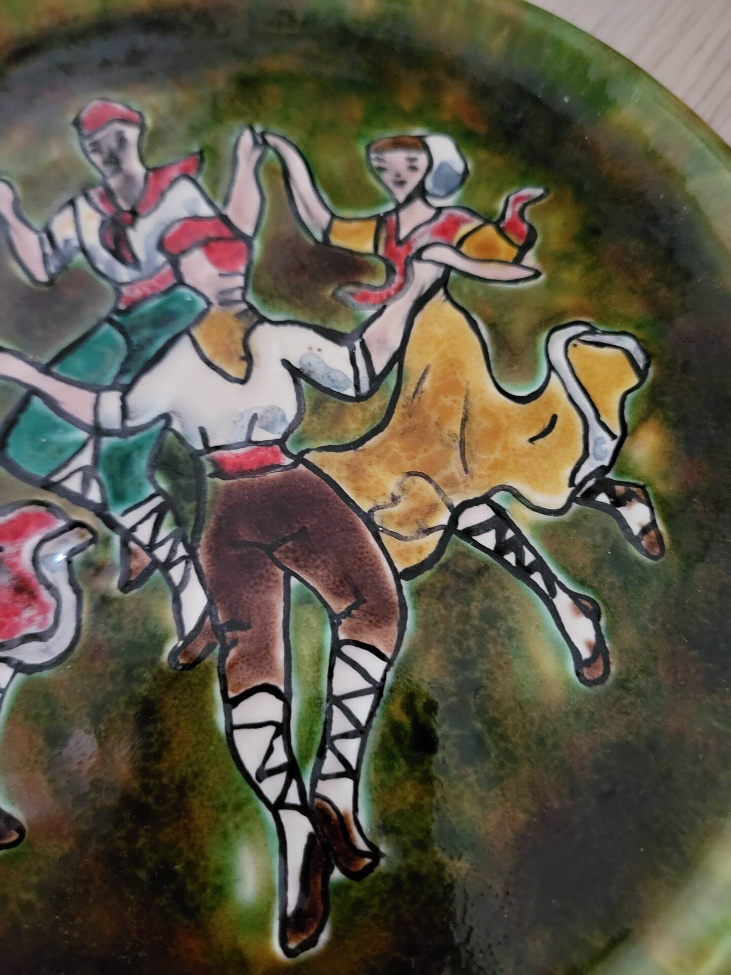 Catalan ceramic plate sardana