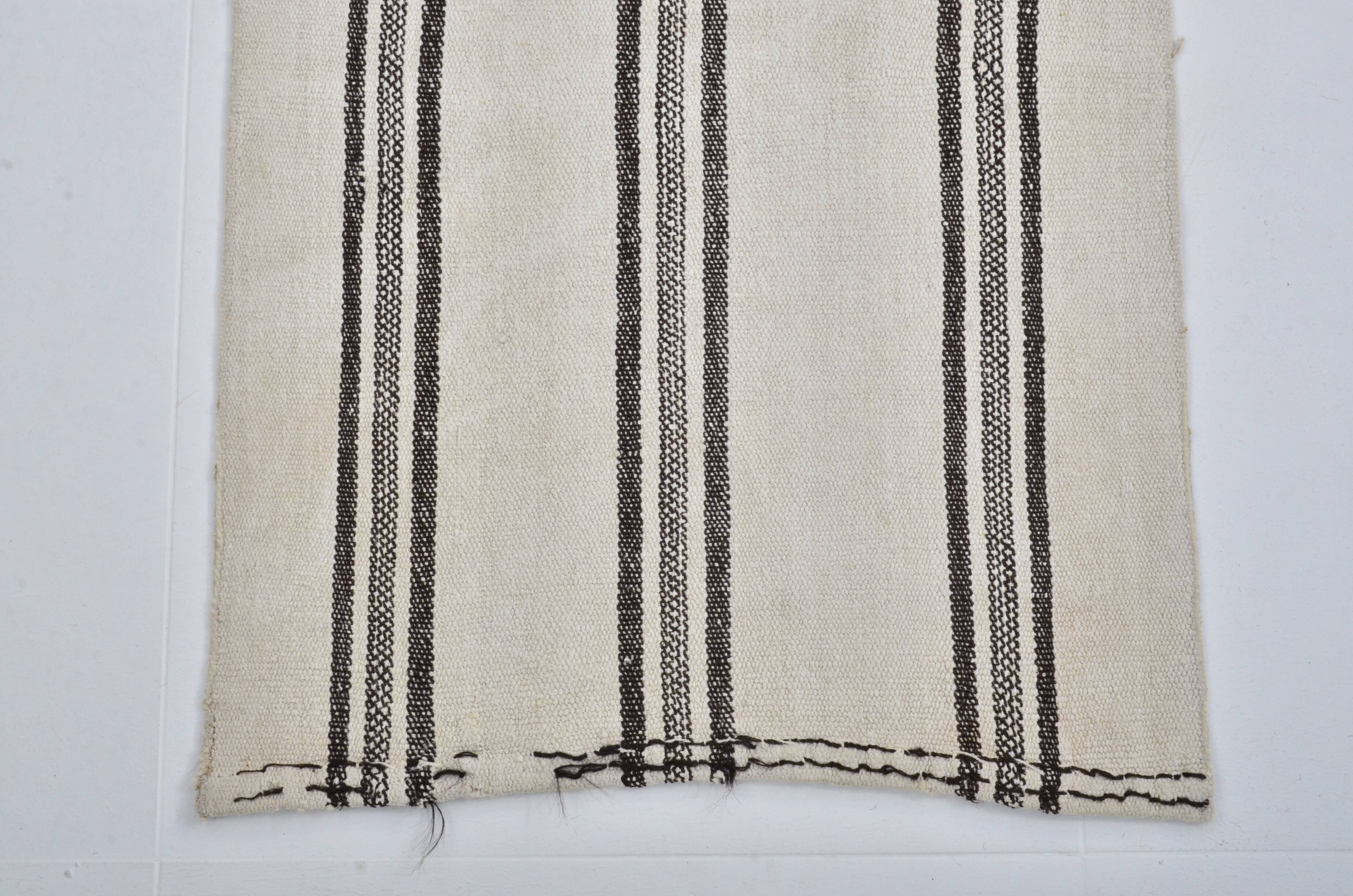 Turkish Handmade Vintage Hmep Runner Rug sku 3391