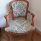 Louis XV blue style armchair