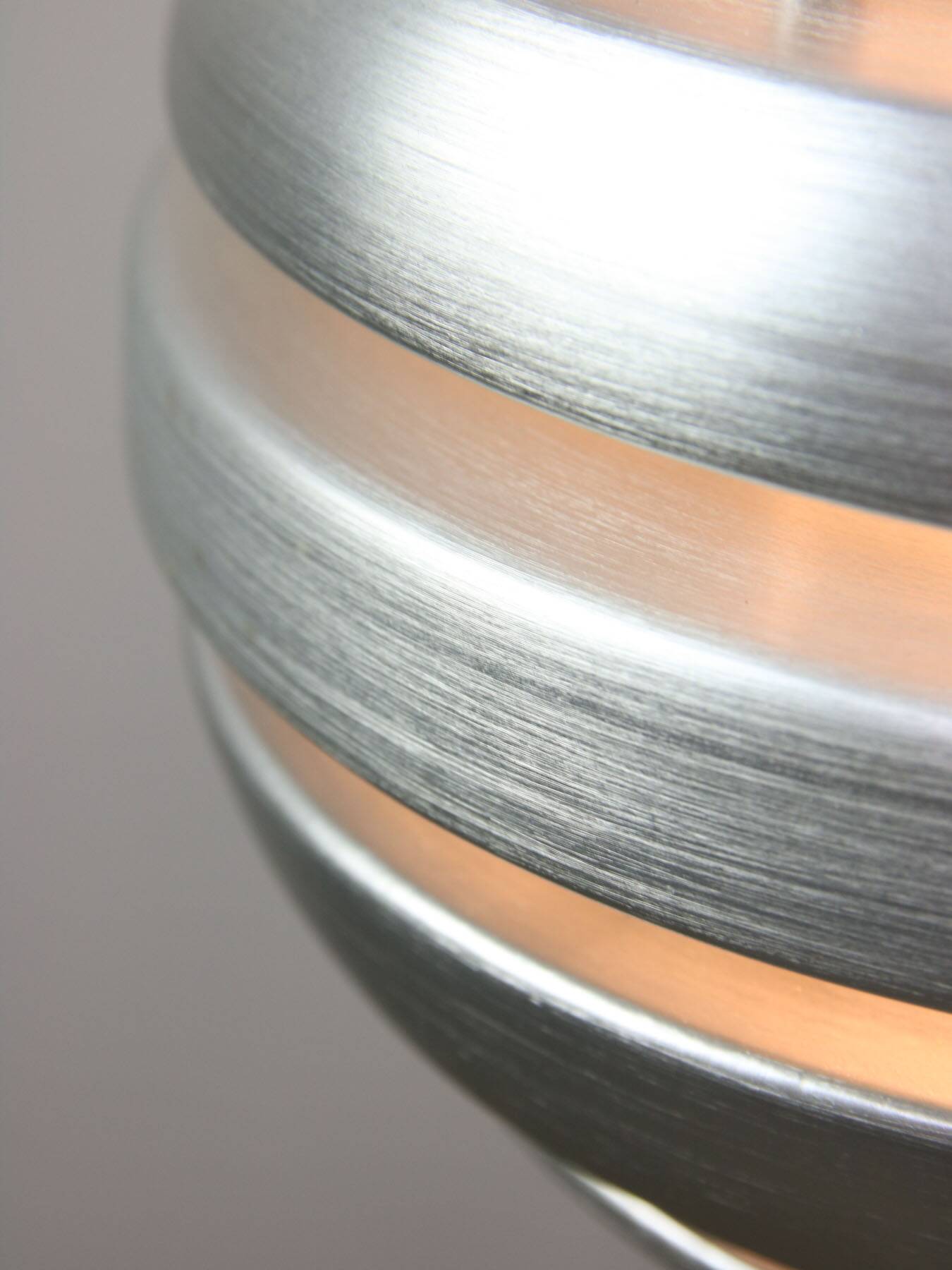 Vintage Italian Aluminum Beehive Pendant Lamp, 80s