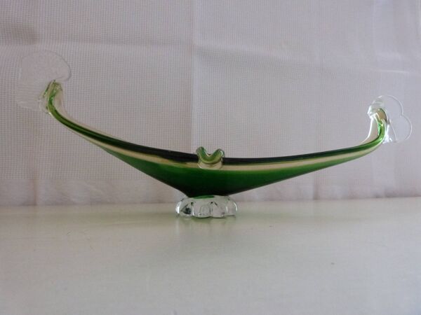 Cendrier gondole - verre de Murano - années 1980