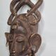 Masque Sénoufo Kpelie en bois sculpté, Côte d’Ivoire, XXe, 30 x 18 cm