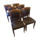 Set of 6 art deco chairs