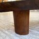 Table basse années 50 plateau bois exotique XXL