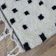 Handmade moroccan polka dot berber rug 294 x 194 cm