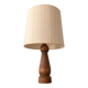 Lampe XL en bois avec abat-jour en lin