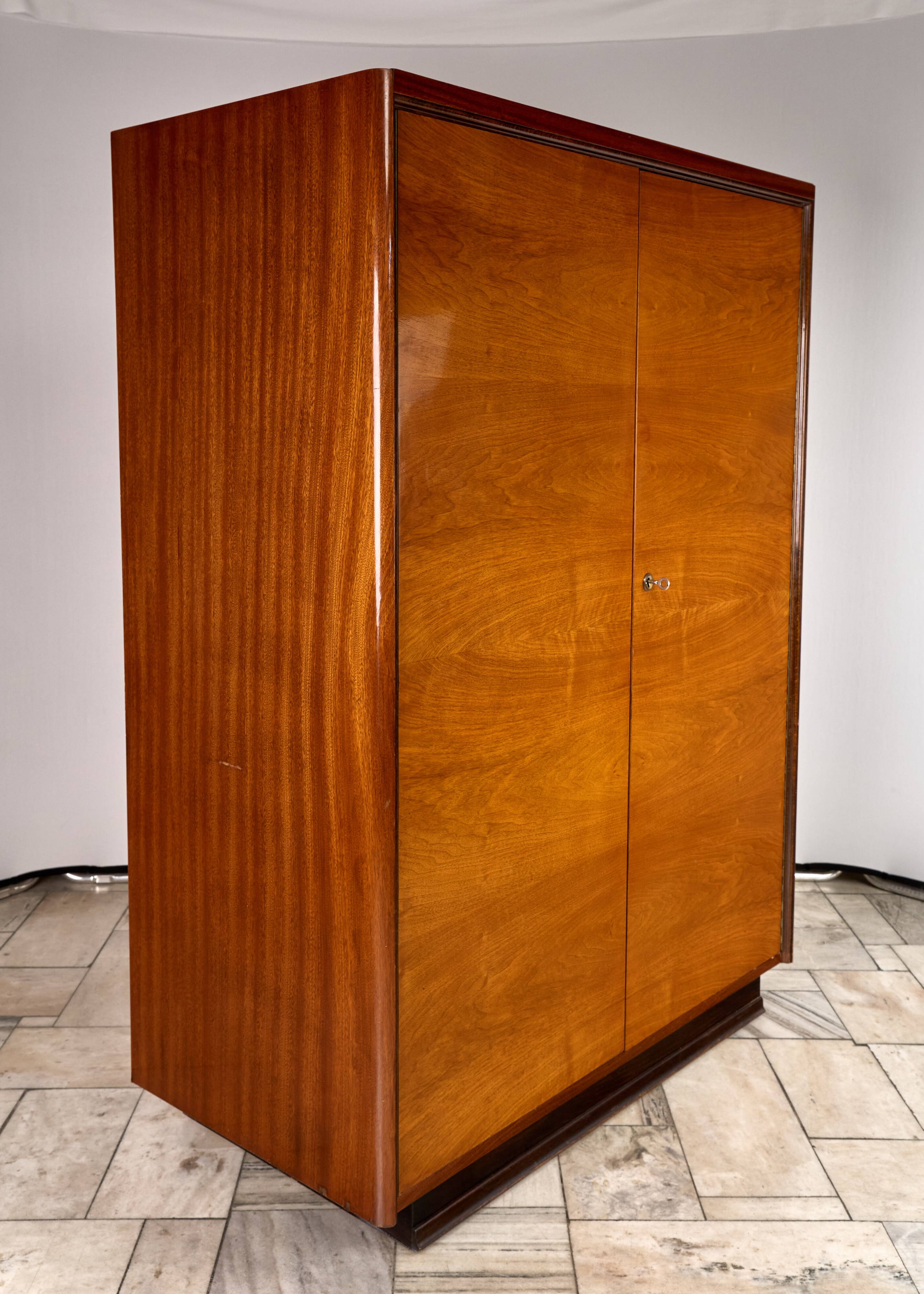 Art Deco Wardrobe, Český Nábytek, 1960, Czechoslovakia