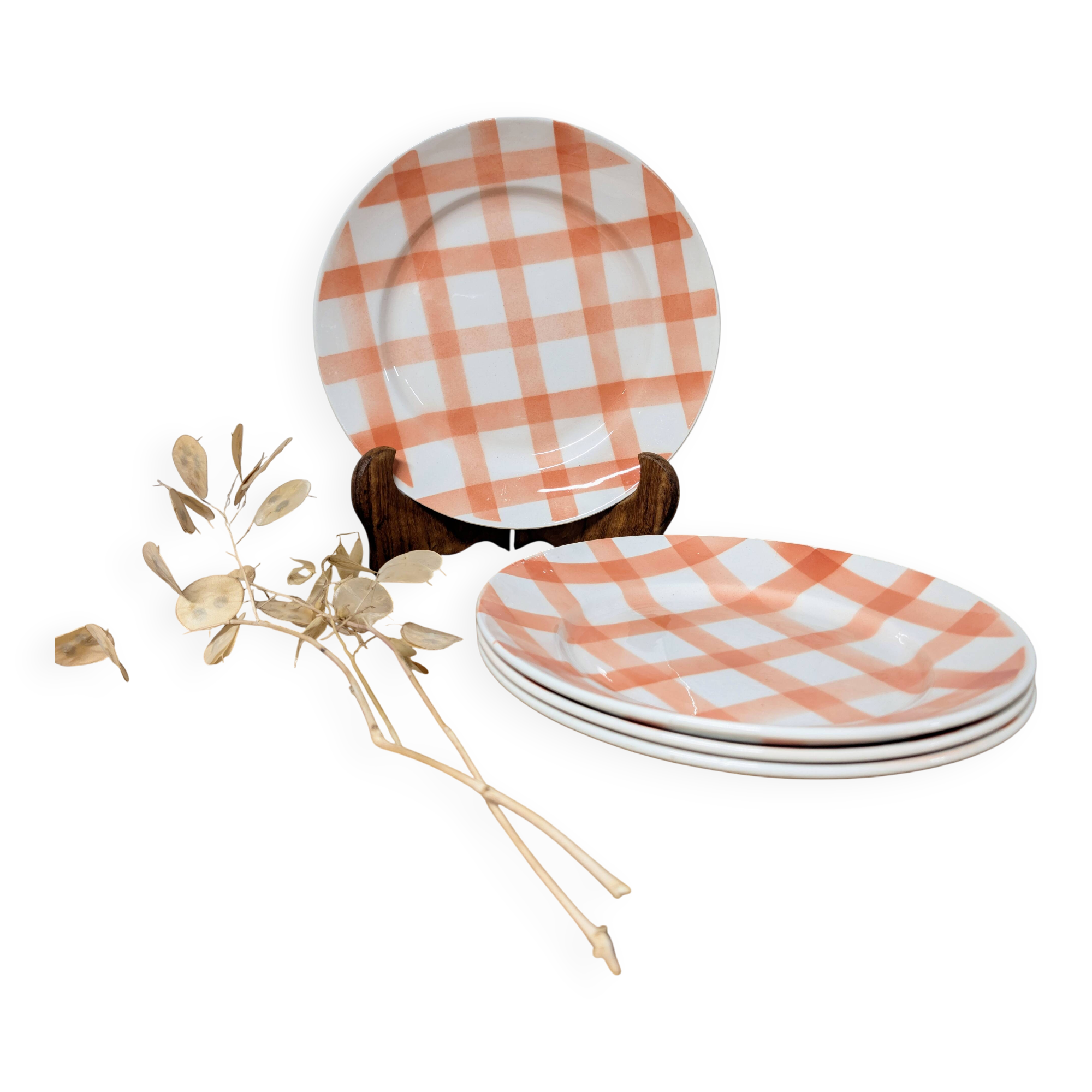 Moulin des Loups & Hamage plate - tablecloth model