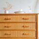 Vintage rattan chest of drawers circa 70s