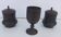 Bronze damasked covered pots Kadjar Afghanistan Persian Islamic art