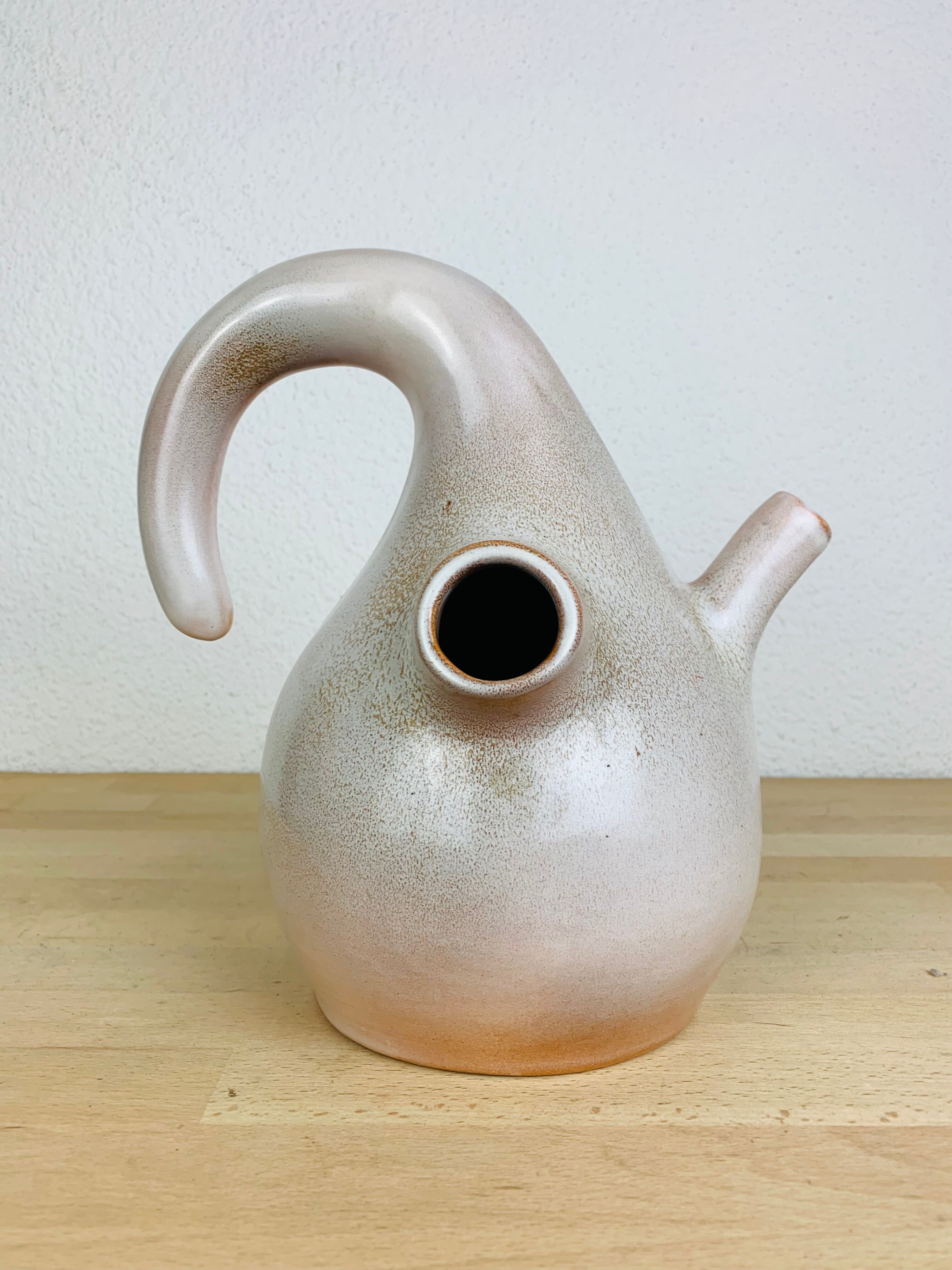 Cognac pitcher by Jean de Lespinasse ceramic 50s