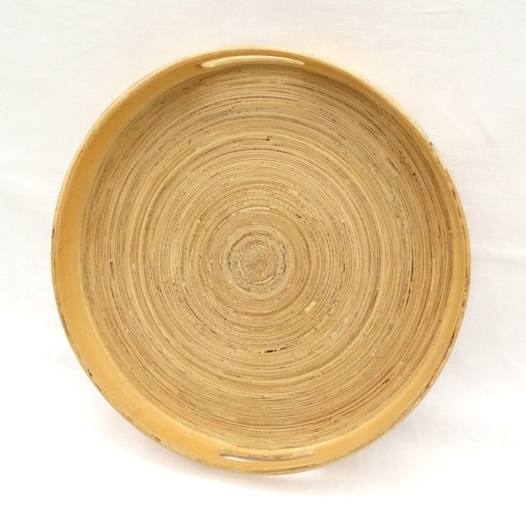Round top made of spirally glued strips