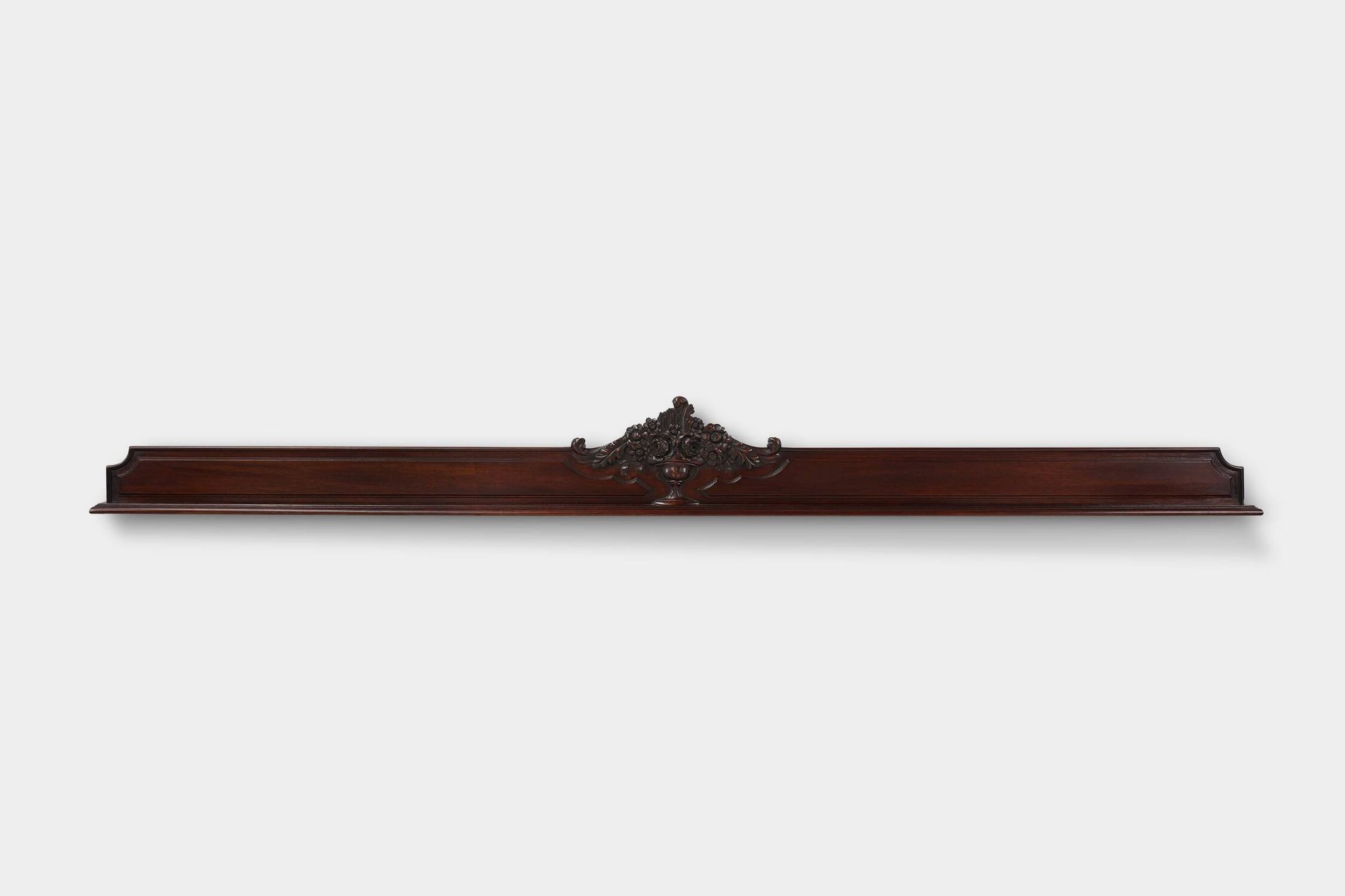 Antique sculpted oak frieze or wall ornament, France ca. 1900