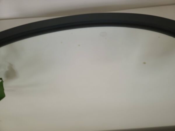 Miroir Ovale Mural Noir Style Moderne