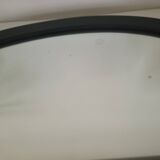 Modern Style Black Oval Wall Mirror