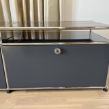 USM Haller TV cabinet in Anthracite Grey