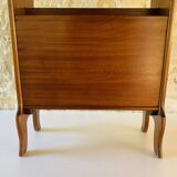 Vintage side table with magazine rack, 1960s