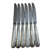 Set of 6 silver-plated knives 260382