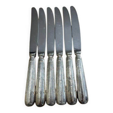 Set of 6 silver-plated knives 260382
