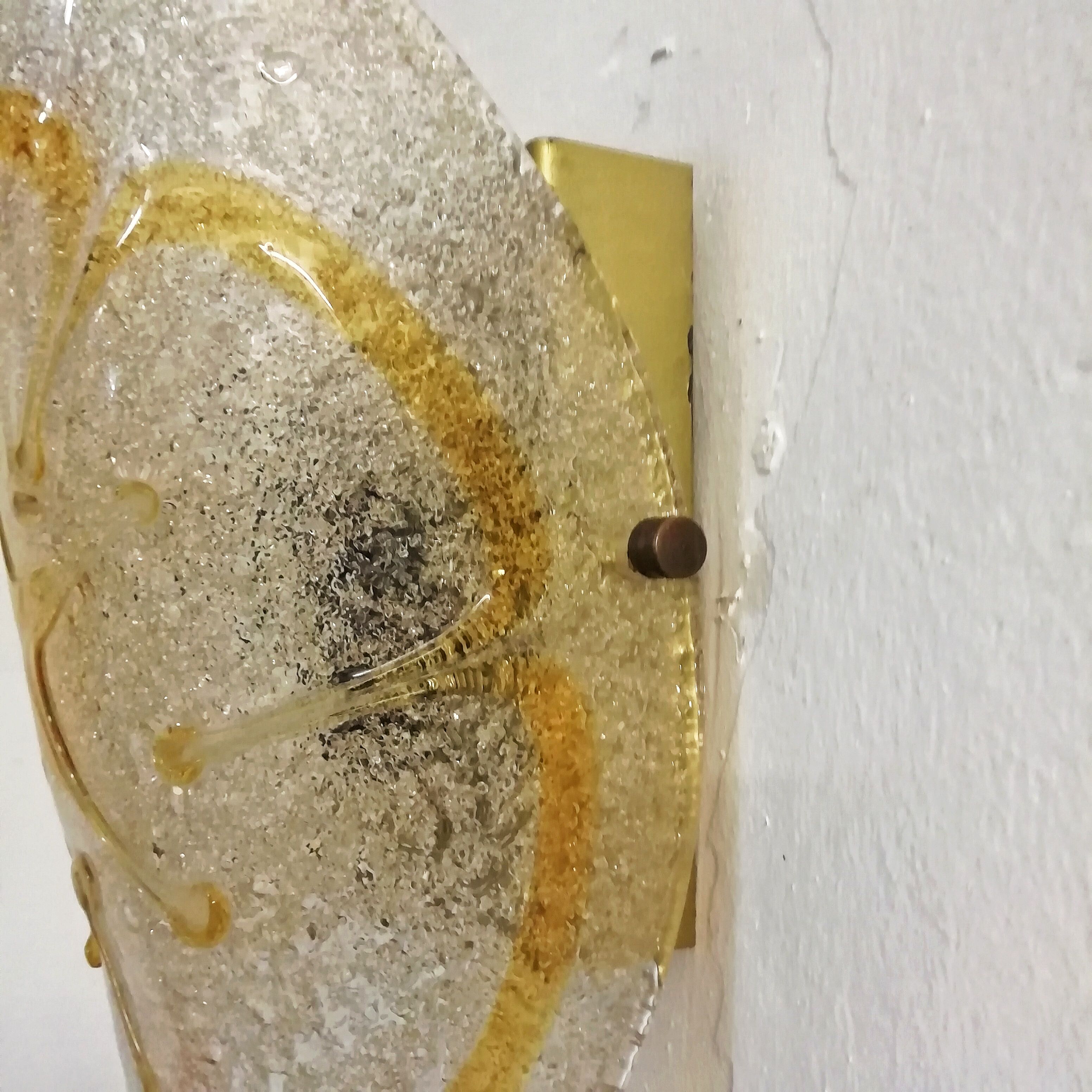 Murano glass wall lamp 1970