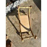 Natural Bedside Chair in Unpainted Wood