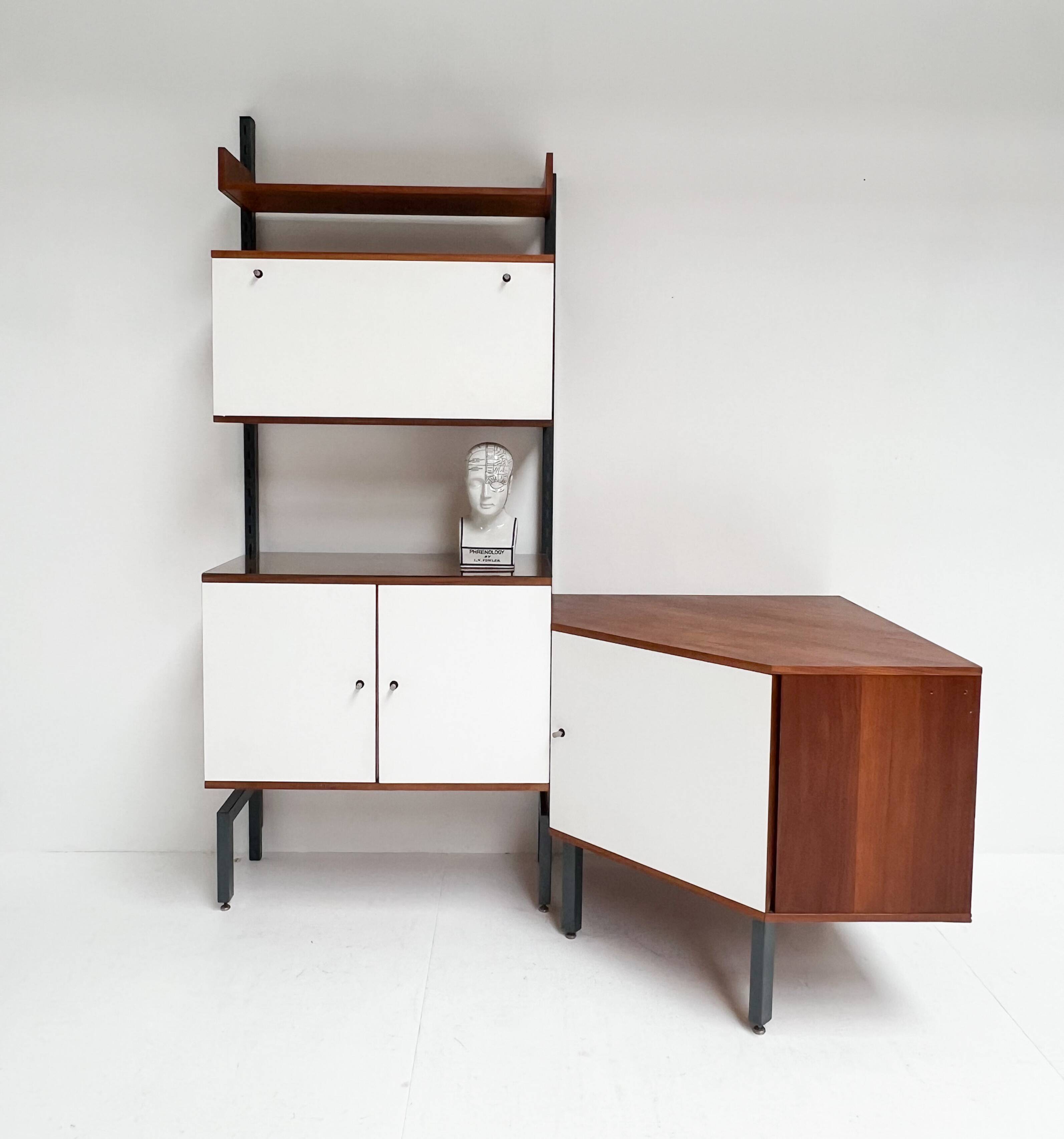 Système mural vintage Simpla Lux 2 unités, années 1960