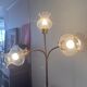 Floral floor lamp with 3 branches