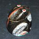 Frog statuette box in cloisonné enameled brass Lucky charm