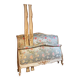 Louis XV silk bed