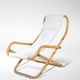 Set of Vintage Deck Chairs in Bamboo and Brass by Vivai Del Sud, 1970s