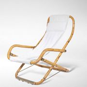 Set of Vintage Deck Chairs in Bamboo and Brass by Vivai Del Sud, 1970s