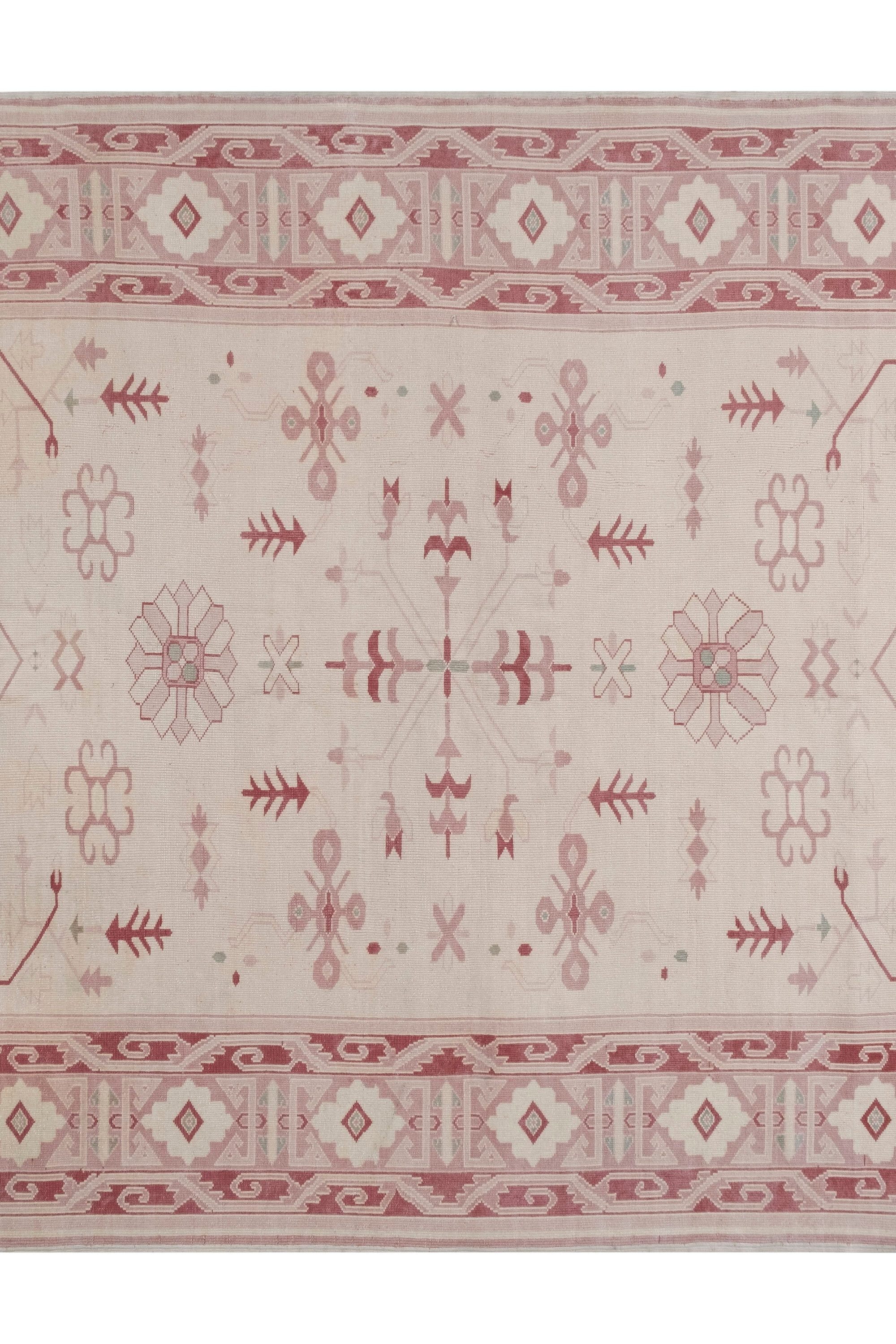 Vintage Oversize Turkish Oushak Rug 196 x 240 cm