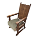 Fauteuil en chêne années 1930 Hauteur 110 Profondeur 70 Largeur 75 Hauteur d'assise 46 cm