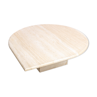 Postmodern coffee table in travertine, 1970
