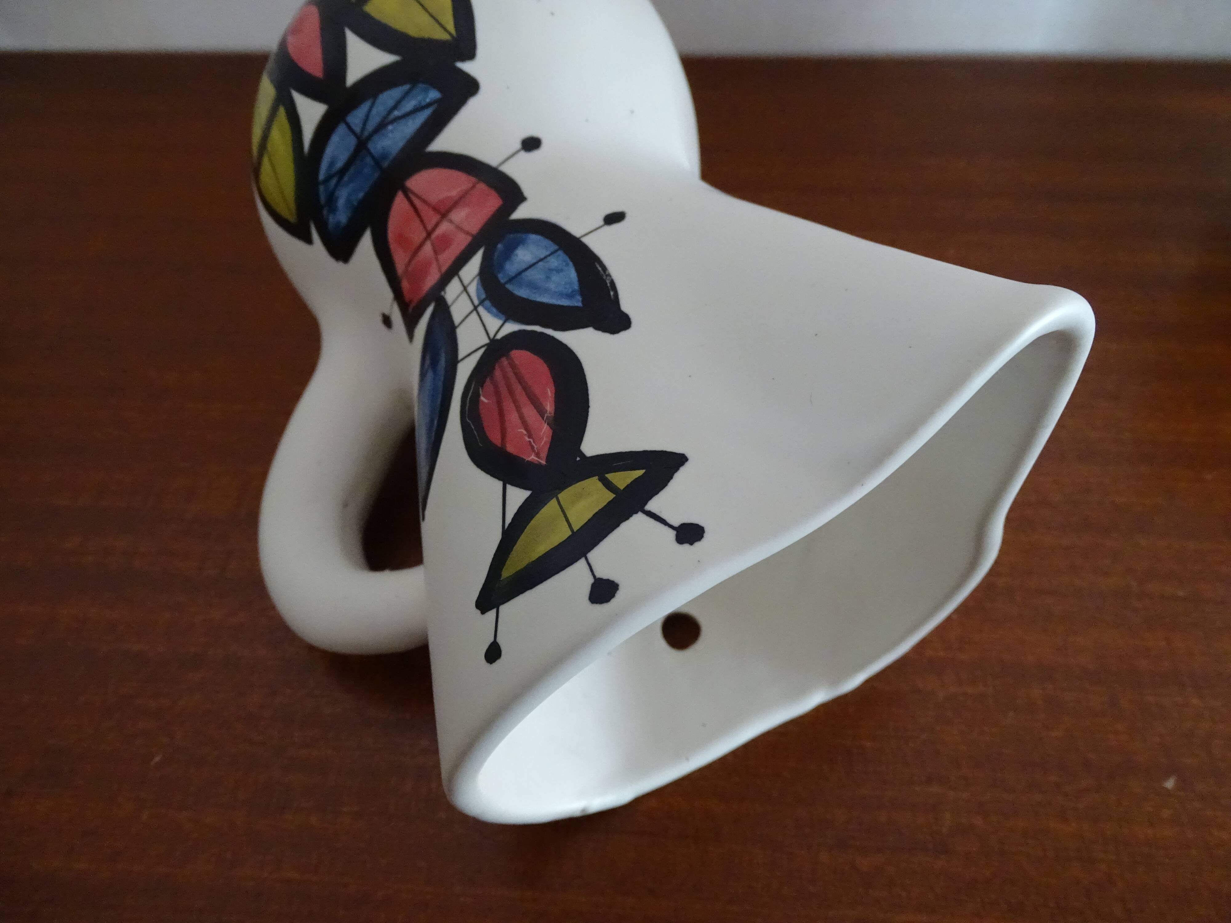 Roger Capron wall bouquetière signed