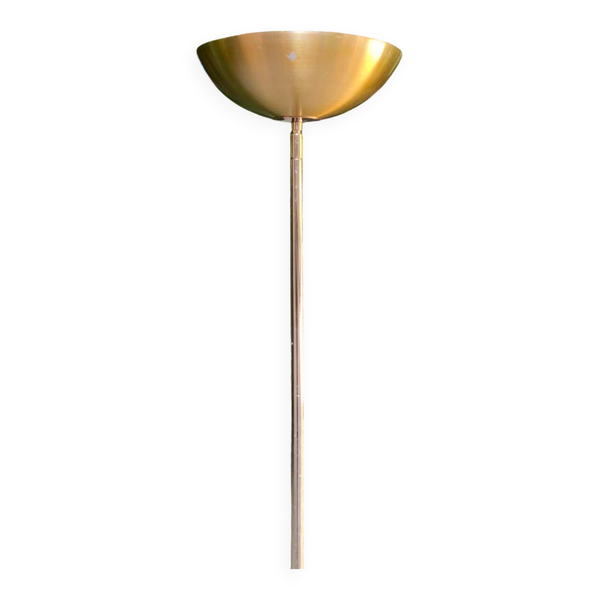 Vintage halogen floor lamp in gold SCE France