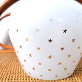Vase en verre opalin aux étoiles
