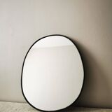 Miroir laiton charbon 41 cm