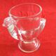 Set of 3 transparent glass hens Arcopal 70s