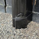 Louis XV style fireplace in black Belgian marble circa 1880